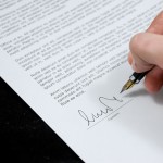 Sign a commercial loan Document